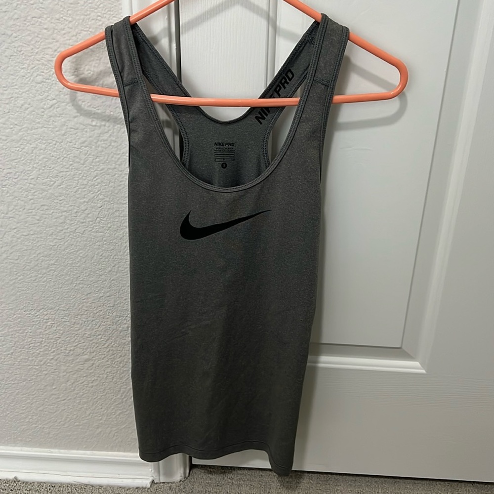 Gray Nike Racerback Tanktop S